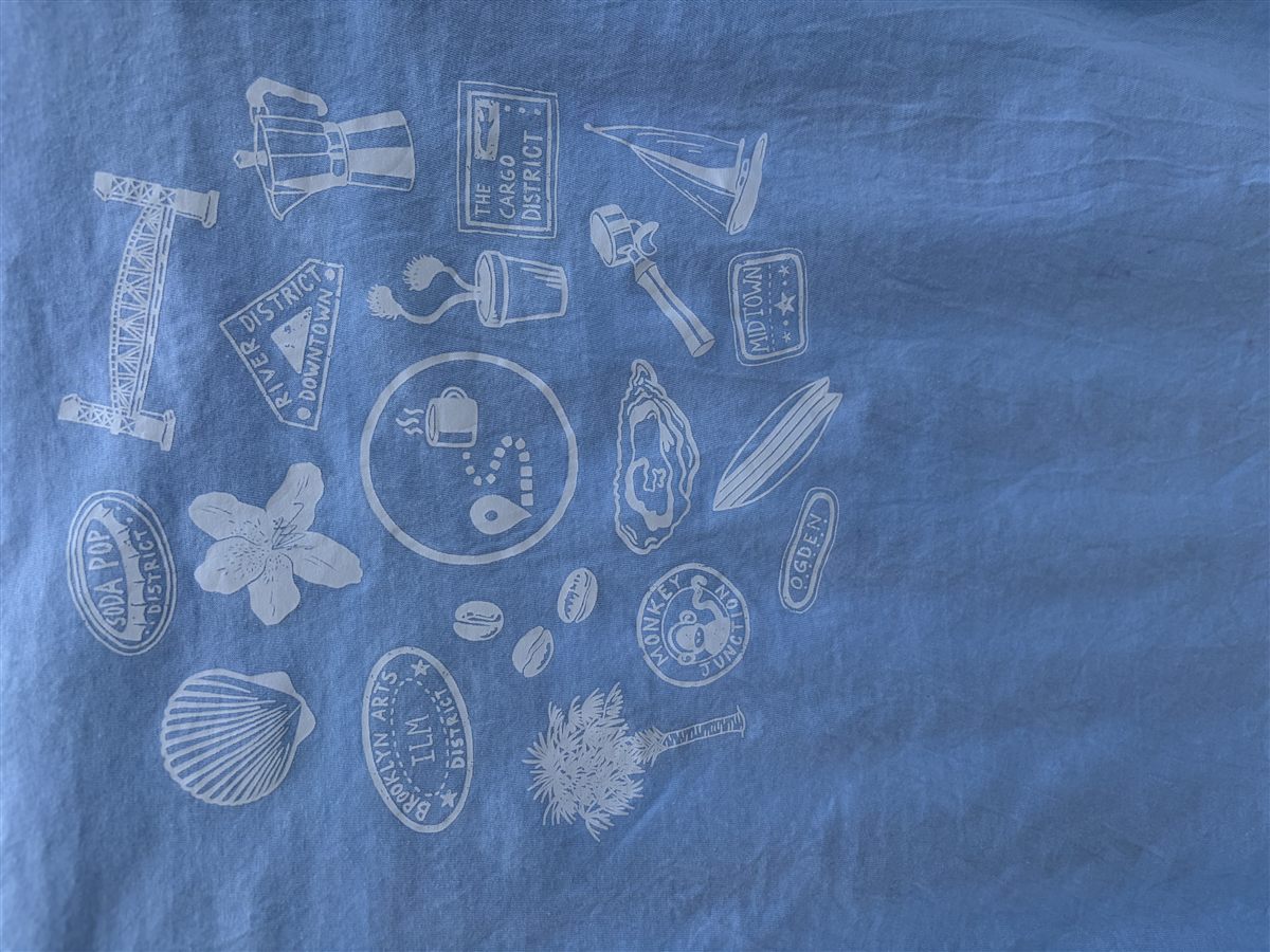 Light blue shirt design